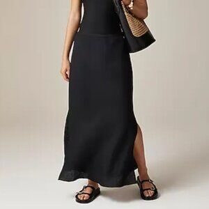 J.Crew Gwyneth Linen Slip Skirt in Dusty Fatigue